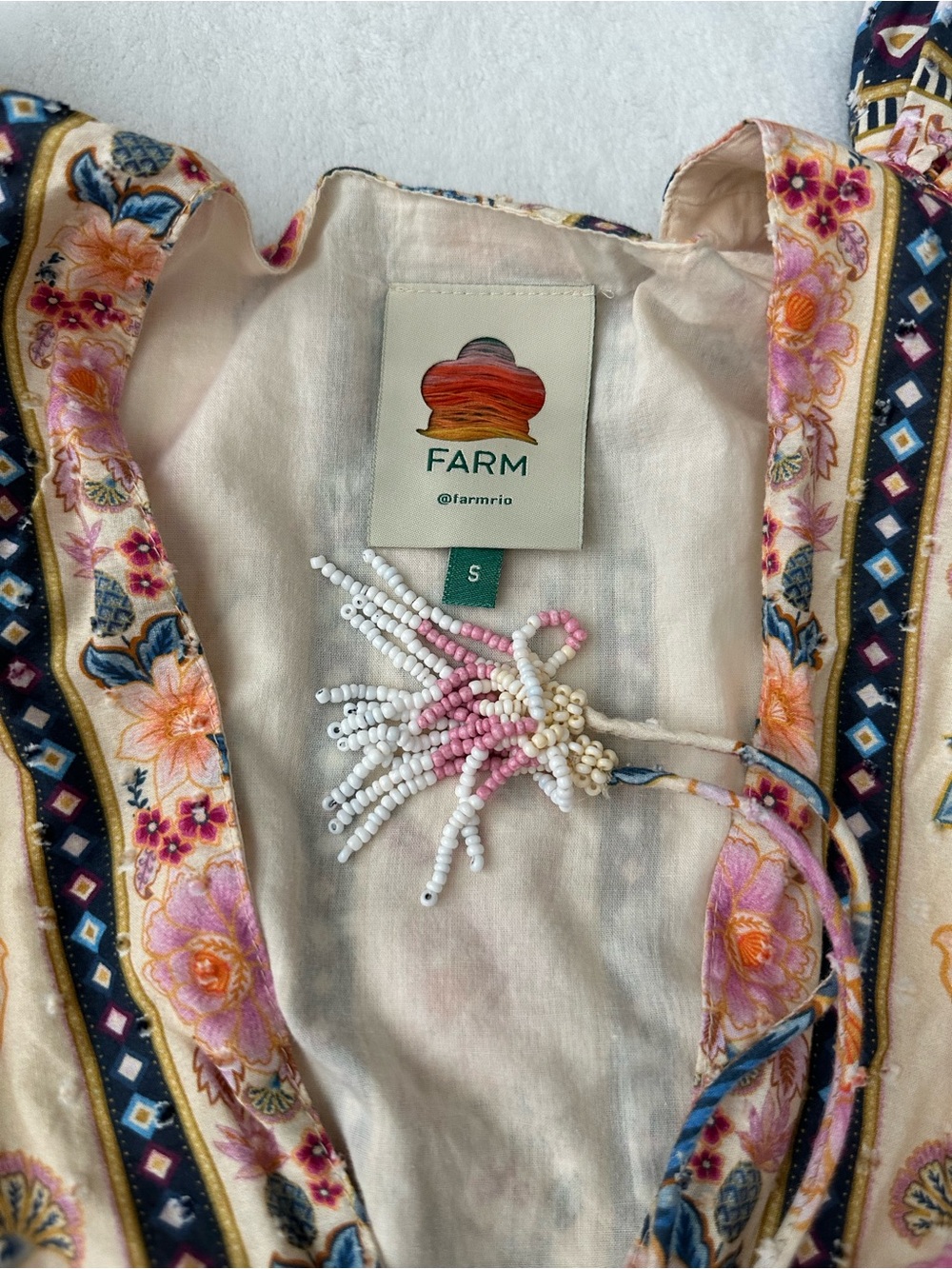 FARM Rio Multi Superbloom Tapestry Maxi Dress Size Small - Picture 5 of 13